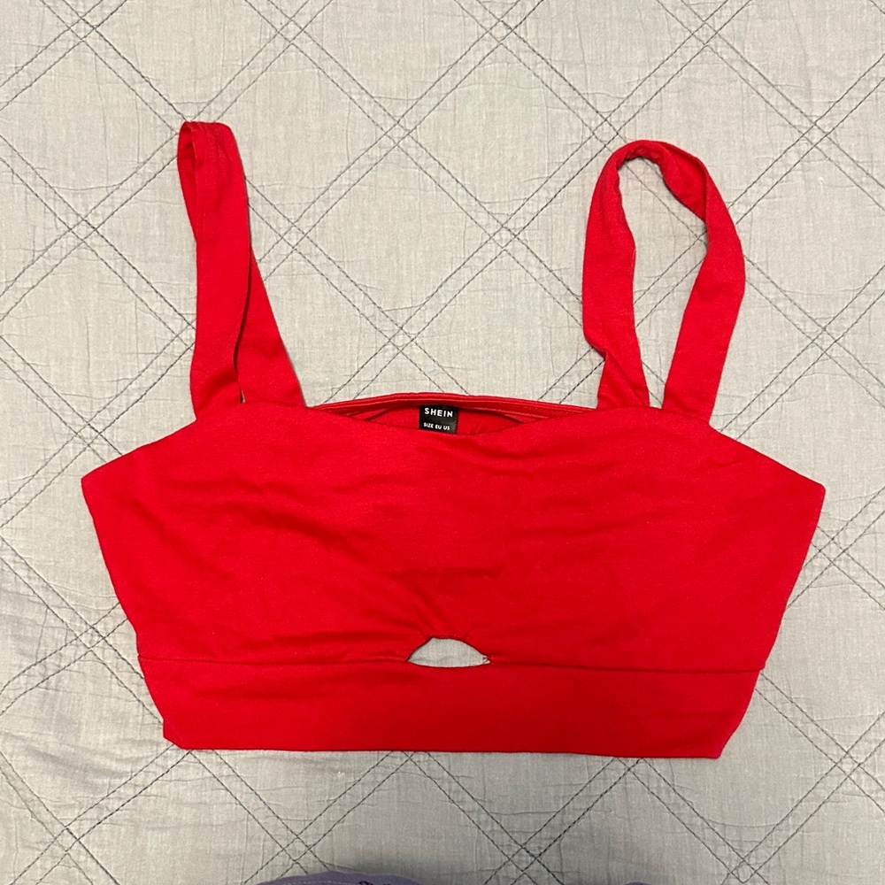 SHEIN Bold Red Top